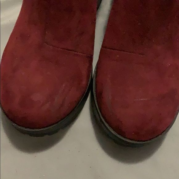 Red/Maroon  tractor boots - Picture 3 of 3